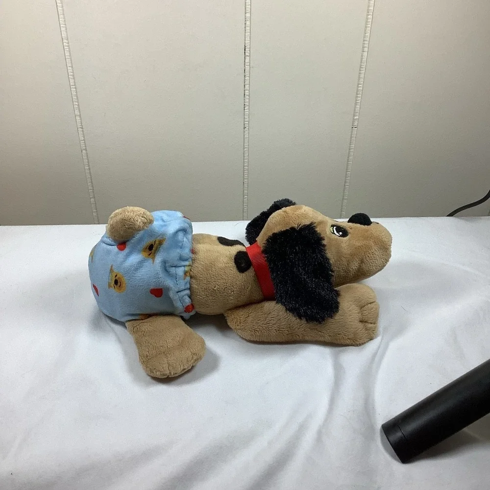 Pound‎ Puppies Newborns Brown Black Spot Dog Plush 8